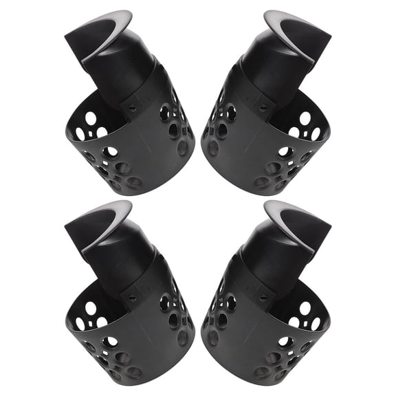 Mobutofu 4Pcs Heavy Duty Black Pool Table Drop Pockets Plastic Web Nets for American Billiard Tables