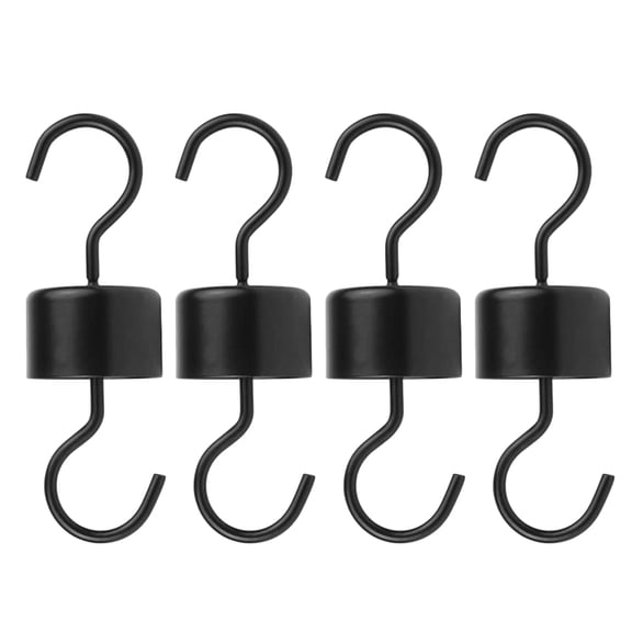 Mobutofu 4Pcs Hummingbird Feeder Hooks Black Rustproof Metal Hangers for Outdoor Bird Feeders