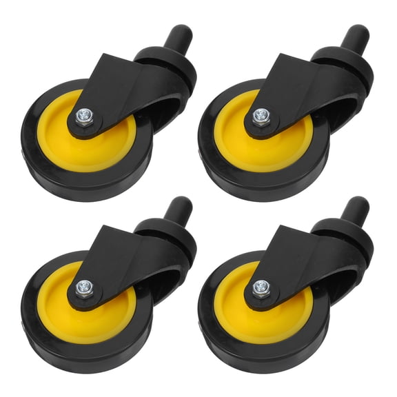 Mobutofu 4Pcs Mop Bucket Replacement Wheels for Utility Carts Quiet Swivel Casters Easy Install