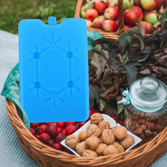 Mobutofu 4Pcs Multifunctional Reusable Ice Packs Blue for Outdoor Cooler Lunchbox and Picnic Use