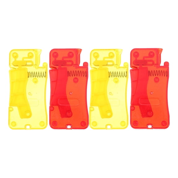 Mobutofu 4Pcs Simple Needles Threader Plastic Device Multipack for Home Sewing and Embroidery