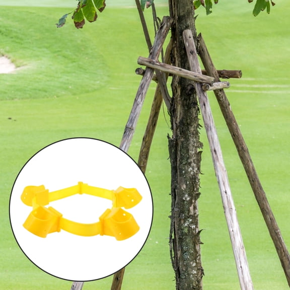 Mobutofu 4Pcs Tree Support Straps and Brackets for Garden Trees Prevent Branch Damage