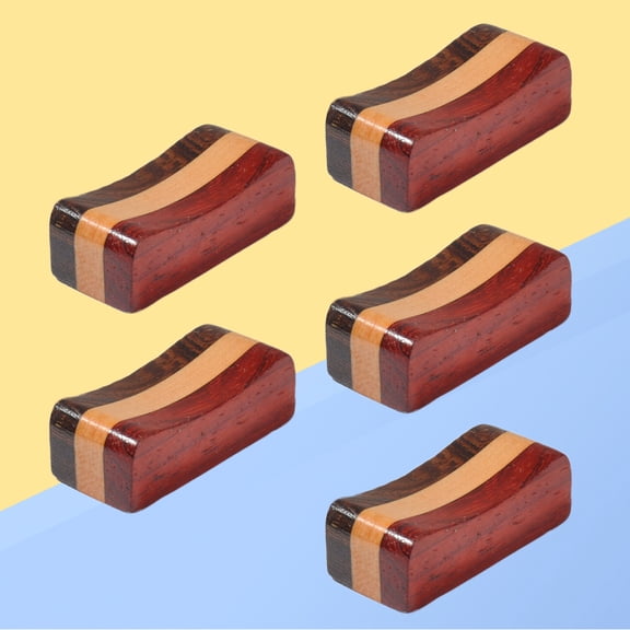 Mobutofu 5 Pcs Multi Color Bamboo Chopstick Holders 4.3in Length for Home Use