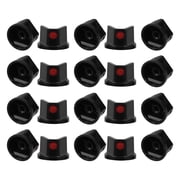 Mobutofu Black ABS Spray Nozzle Caps Quick Detach for Precise Paint Touchups 50Pcs