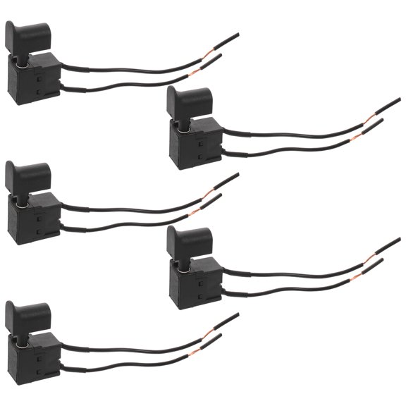 Mobutofu 5Pcs Hammer Drill Trigger Switch Replacement Plastic on Off Switch for Electric Tools