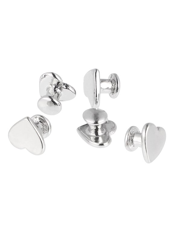 Alloy Watchband Decorative Nails Silver Elegant Studs for Decor 5Pcs