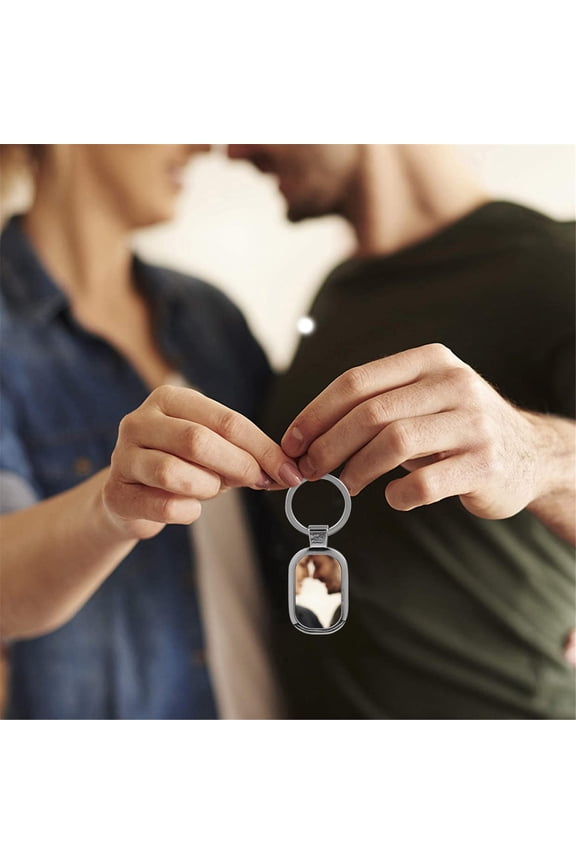 5Pcs Sublimation Keychain Blanks for Keys and DIY Projects in Oval Shape Silver