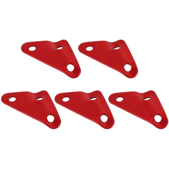 Mobutofu 5Pcs Tent Rope Buckles Aluminum Alloy Red for Outdoor Camping Wind Resistance