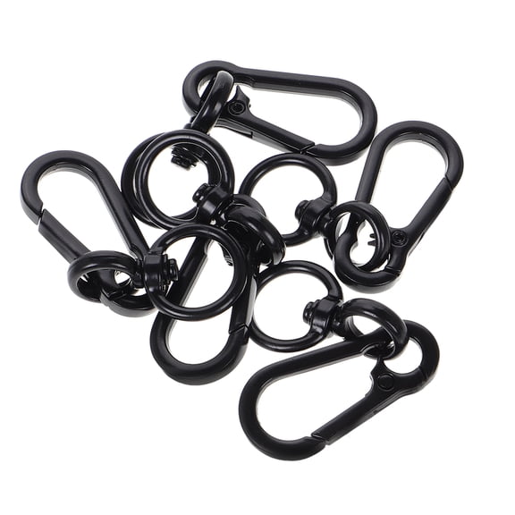 Mobutofu 5pcs Swivel Clip Hooks Zinc Alloy Black Quick Release for Pet Leashes