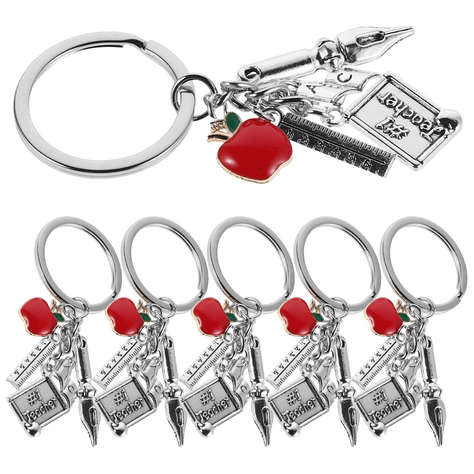 Mobutofu 6-Pack Motivational Back to School Keychains for Teachers ...