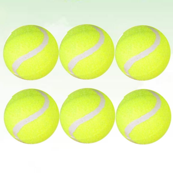 Mobutofu 6Pcs Tennis Balls in Assorted Colors for Training and Playing