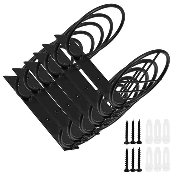 Mobutofu 6Pcs Wine Racks Iron Wall Mount Bottle Holder Spiral Simple Design for Home Decor