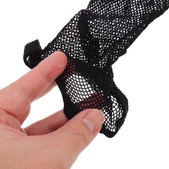 Mobutofu Breathable Black Wig Caps, Lightweight Mesh Hair Nets with Elastic Band for Comfortable All-Day Wear