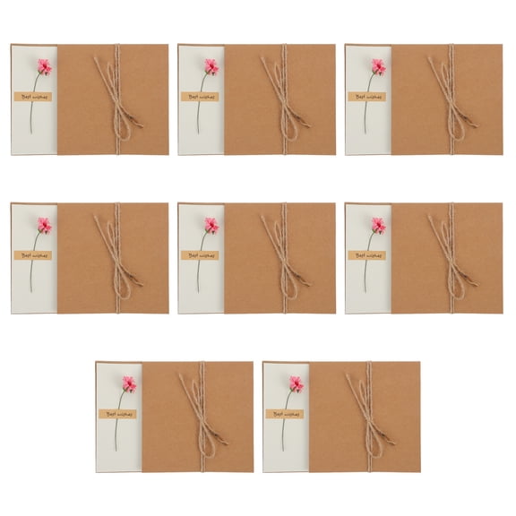 Mobutofu 8Pcs Greeting Cards Floral Style For Creating Surprise Moments