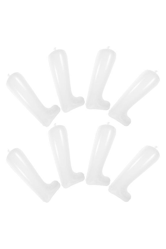 8Pcs Portable Inflatable Boot Shaper Inserts White PVC Space Saving Boot Storage Solution