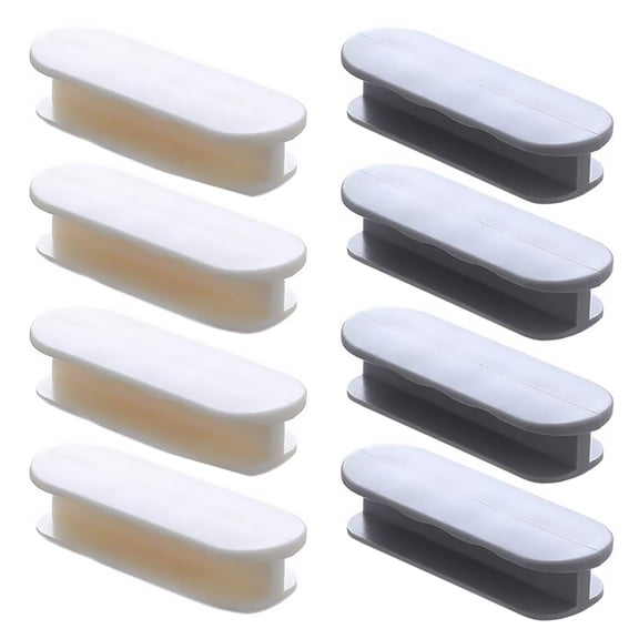 Mobutofu White ABS Cabinet and Drawer Pull Handles with Strong Adhesive, Easy to Install, and Stylish Hardware