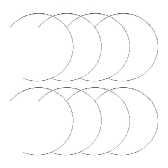 Mobutofu Craft Half Circle Ring For Crafting 8Pcs