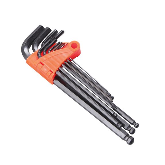 Mobutofu 9-Piece PVC Coated Wrench Set for Mechanics, Metric Sizes 1.5mm to 10mm, Hand Tools Kit