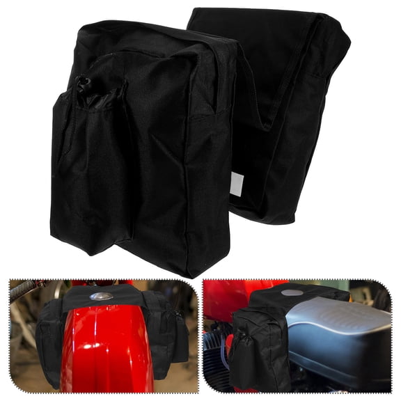 Mobutofu 600D Oxford Atv Bag Black Durable Waterproof with Dual Pockets
