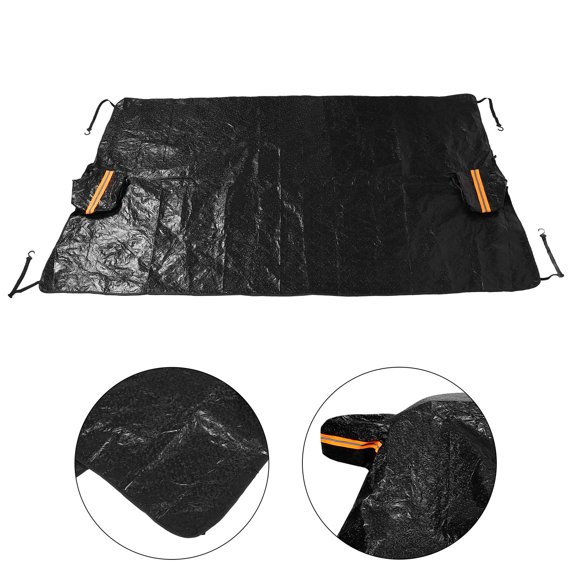 Mobutofu All Weather Black Windshield Cover for Suv with Easy Installation and Frost Prevention