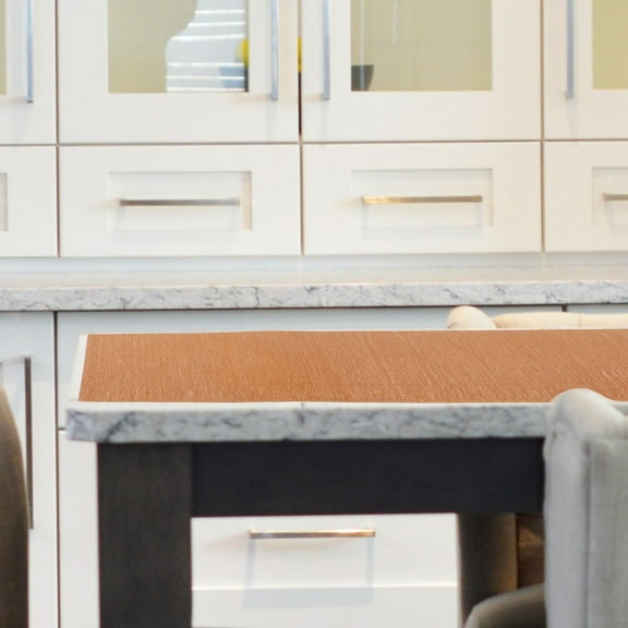 Mobutofu Bamboo Table Runner Tea Mat Brown 100x40cm Easy to Maintain 1Pack