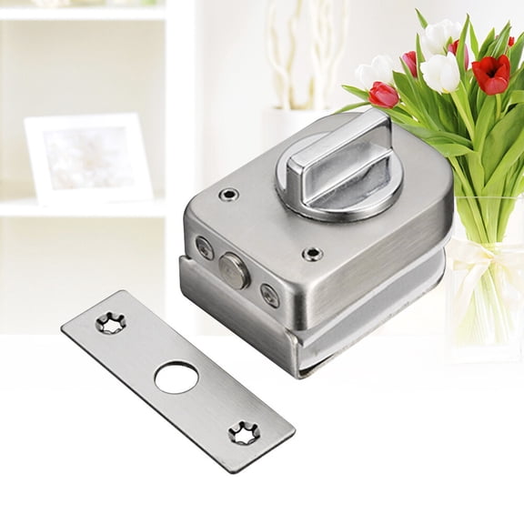 Mobutofu Stainless Steel Double Door Latch Finish Security Lock 1 Pack