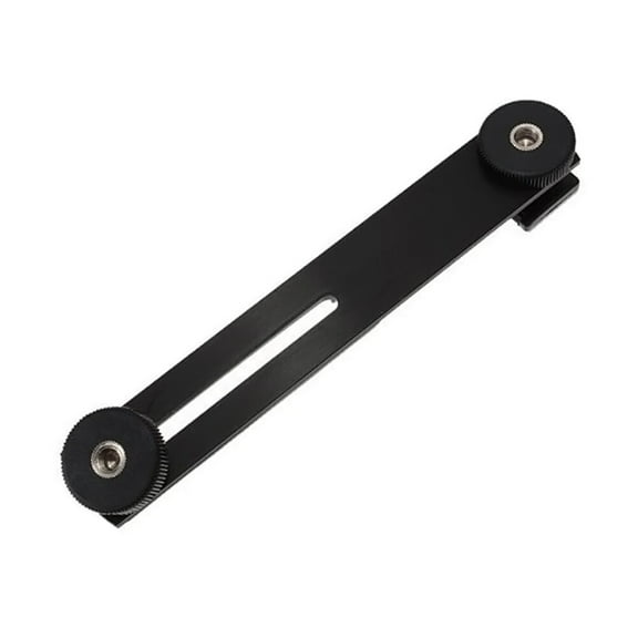 Mobutofu Black 1Pack Dual Flash Bracket Tripod Mount for Camera Fixing and Stable Shooting