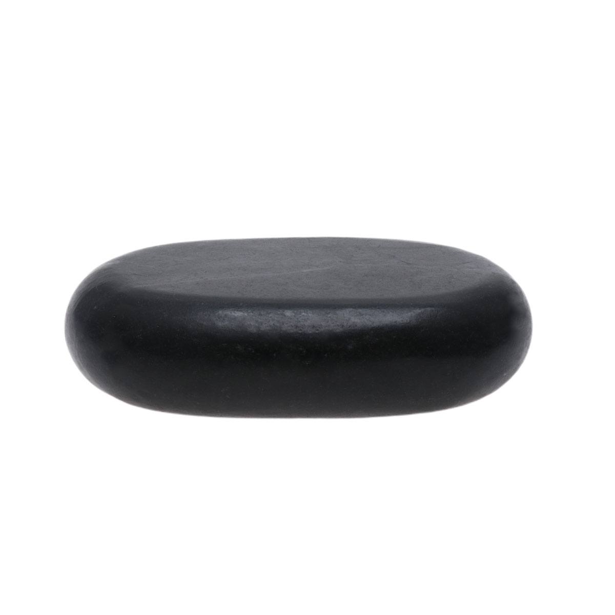 Mobutofu Black Flat Side Oval Volcano Stone Used For Massage Hot Rocks ...