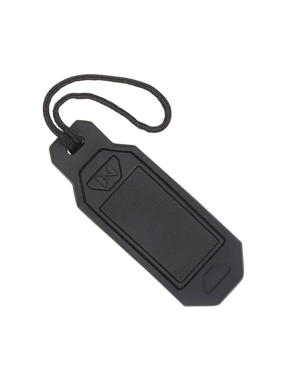 Sturdy Identification Tag Keychain Pendant for Use Black Tpe