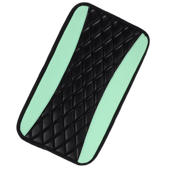 Mobutofu Green Car Center Console Cover with Armrest Storage Box Pad, Soft Comfortable Material Protector
