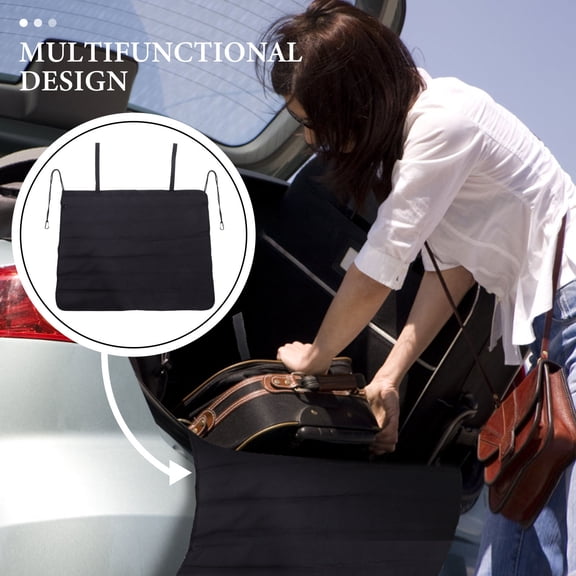 Mobutofu Black Foldable Car Rear Bumper Protector Pad - Locking Protective Mat and Bumper Guard for Vehicle Use, 1 Piece
