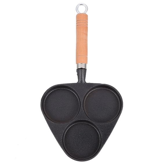 Mobutofu Small Cast Iron Frying Pan for Eggs Dumplings Hamburgers with Even Heat Distribution