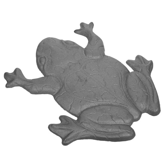 Mobutofu Cast Iron Frog Garden Statue Stepping Stone Durable Outdoor Decorative Pathway
