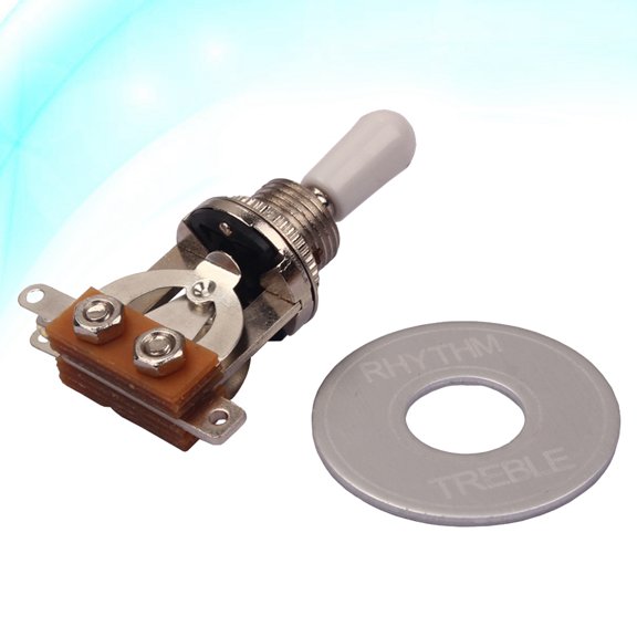 Mobutofu Copper Aluminum Guitar Toggle Switch with Noise Free 3 Way Design and Rhythm Treble Washer