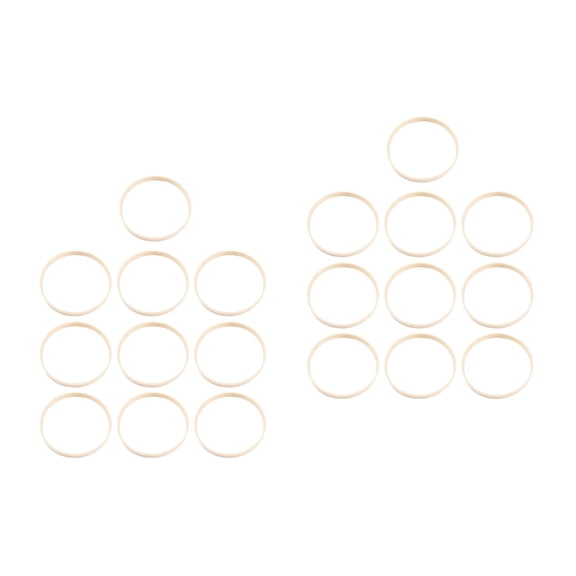 Mobutofu DIY Accessory 20Set Beige Dreamcatcher Rings for Art Projects