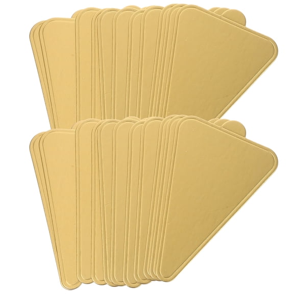 Mobutofu Decorative Golden Cake Triangle Bases for Weddings Birthdays and Holiday Party Cakes