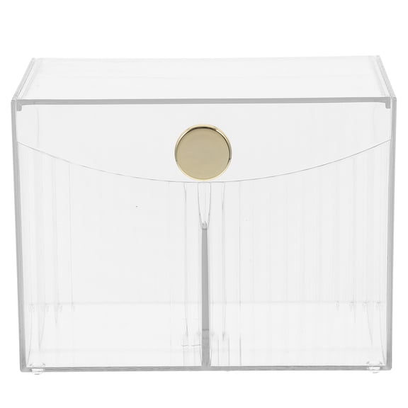 Mobutofu Transparent Desktop Lipstick Holder Cosmetic Organizer for Women, Pet Storage Rack for Dressing Table, 1 Piece