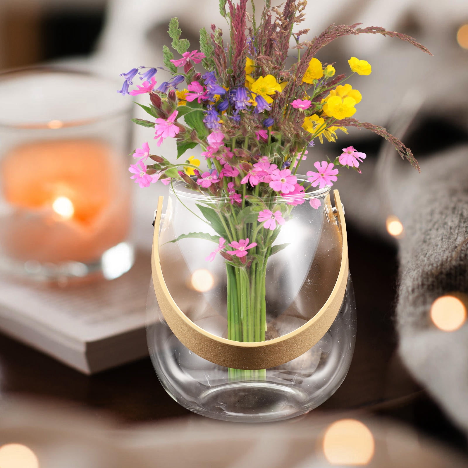 Mobutofu Diffuser Bottle With Handle Elegant Hydroponic Flower Vase For ...