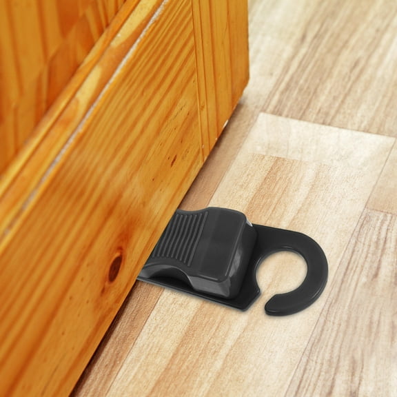 Mobutofu Door Security Devices in Black PVC for Preventing Collisions and Ensuring Safety