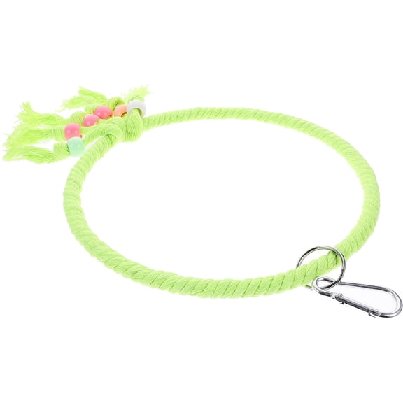 Mobutofu Green Bird Cage Swing with Stable, Wear-Resistant Parrot Perch for Parakeets and Small Birds