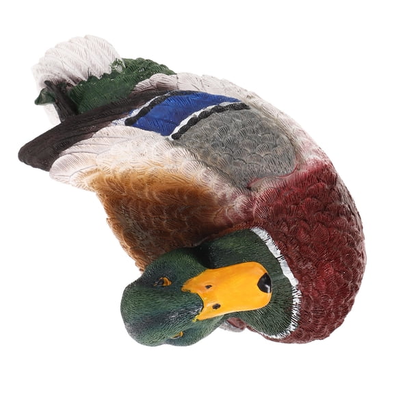Mobutofu Durable Resin Floating Duck Decor for Garden Lawn and Outdoor Pond Ornament