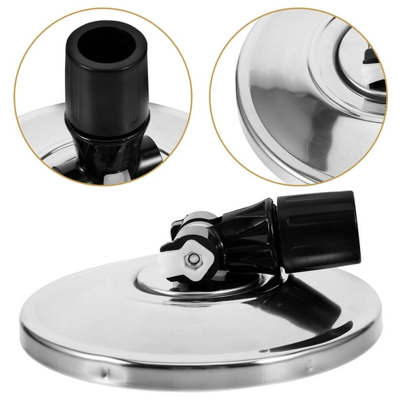 Mobutofu Easy Install Mop Head Replacement with Resilient Stainless Steel Base for Home Rotary Mops