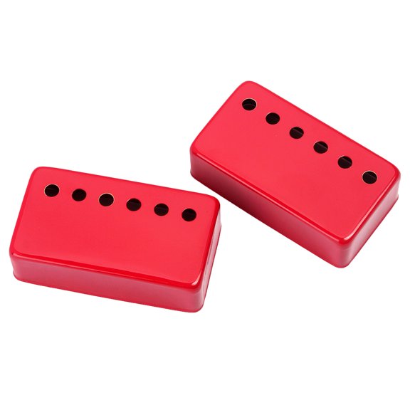 Mobutofu Electric Guitar Pickups Metal Cover 2Pcs Red Enclosed For Musical Performance