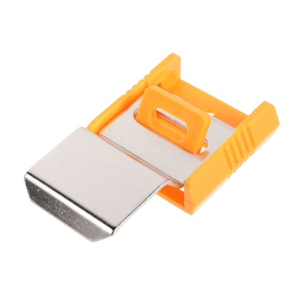 Mobutofu Electrical Switch Safety Lock for Industrial Cabinets with Wearproof Plastic and Metal Build Yellow