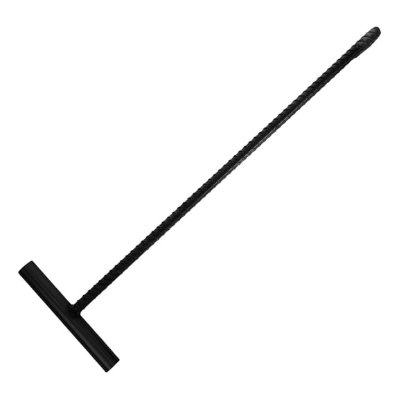 Mobutofu Ergonomic Black Manhole Cover Lifter Hook with Long Handle for Reduced Back Strain