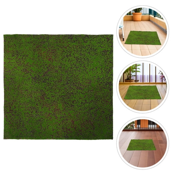 Mobutofu Faux Moss Sheet Green Artificial Turf for Indoor Outdoor Plant Cover and Garden Decor