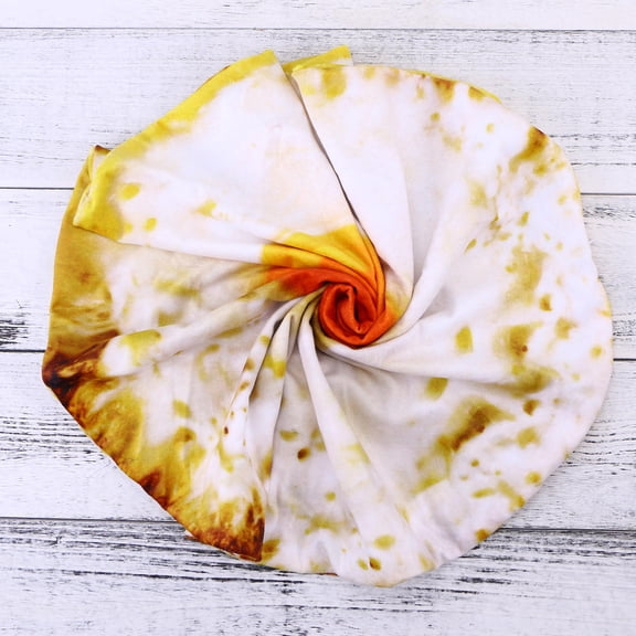 Mobutofu Fried Egg Shaped Pet Blanket Ultra Soft Super Fuzz Cushion Cover for Cats and Dogs