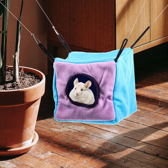 Mobutofu Cotton Cube Hammock Bed for Small Pets, 1 Set Cozy Hanging Bed for , Hamsters, Guinea Pigs