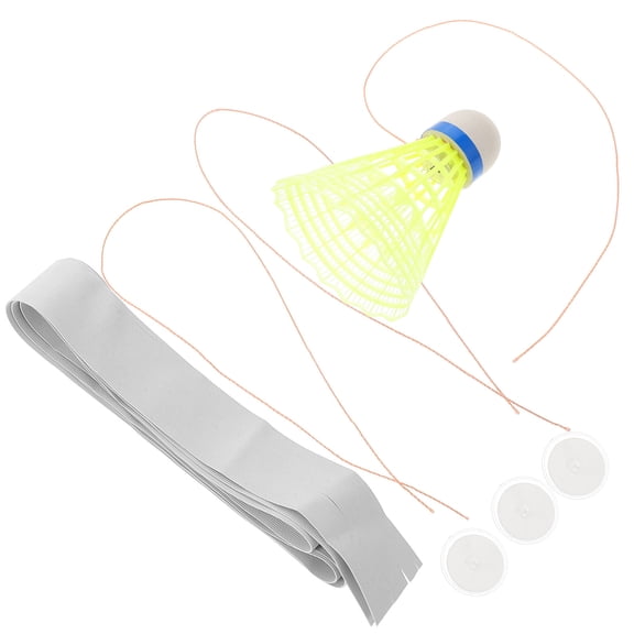 Mobutofu Badminton Rebound Trainer for Indoor and Outdoor Use with Hanging System, Perfect for Practice and Skill Improvement