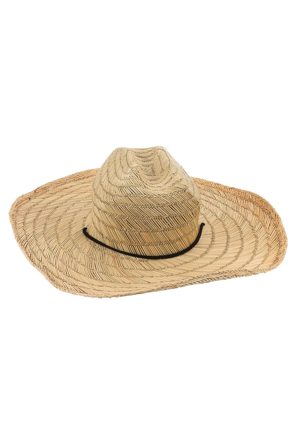 Khaki Straw Hat with Adjustable Chin Strap, Breathable Sun , Lightweight, Portable and Comfortable for Outdoor Use